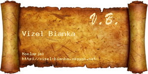 Vizel Bianka névjegykártya
